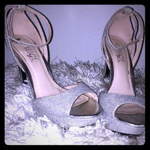 Silver heels